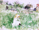 Berthe Morisot Little Girl Sitting on the Grass Wall Decal Print