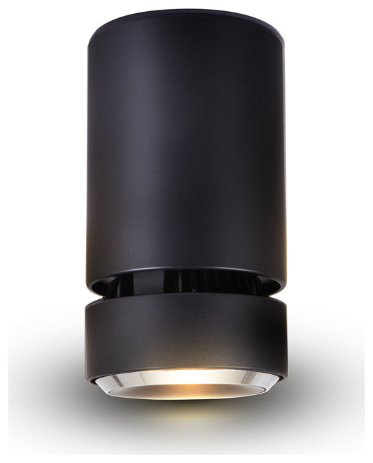 Integrated LED Surface Mounted Adjustable Downlight Commercial Grade, Black
