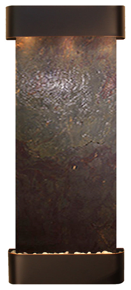 Inspiration Falls Water Fountain, Multi-Color, Blackened Copper, Round