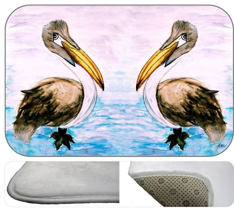 Pelican Twins Plush Bath Mat, 30"x20"