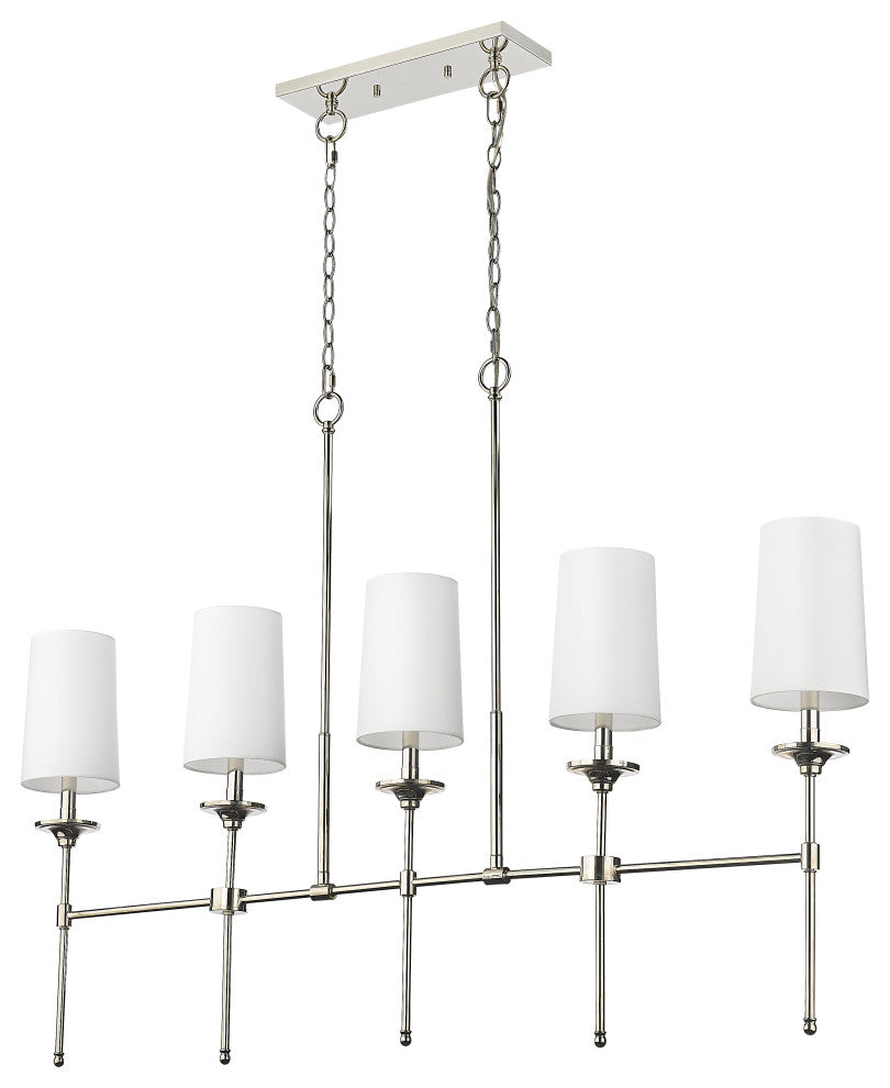 Zlite 3033-5L-PN 5-Light Island, Off White