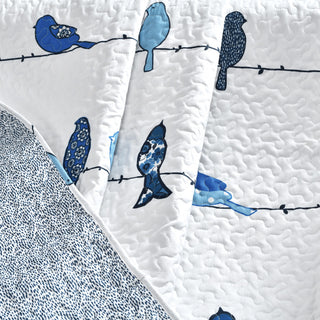 Rowley Birds Throw, Navy