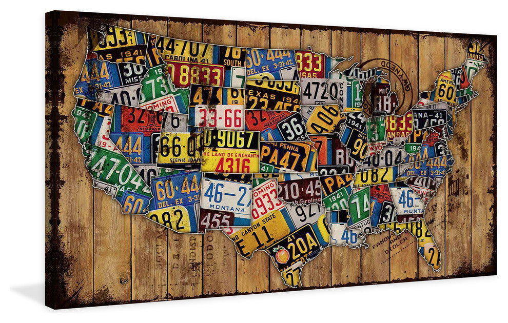 "Classic Plates" Art Print, 114x57 cm