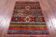 2' 7" X 3' 11" Super Kazak Khorjin Handmade Wool Rug Q11036