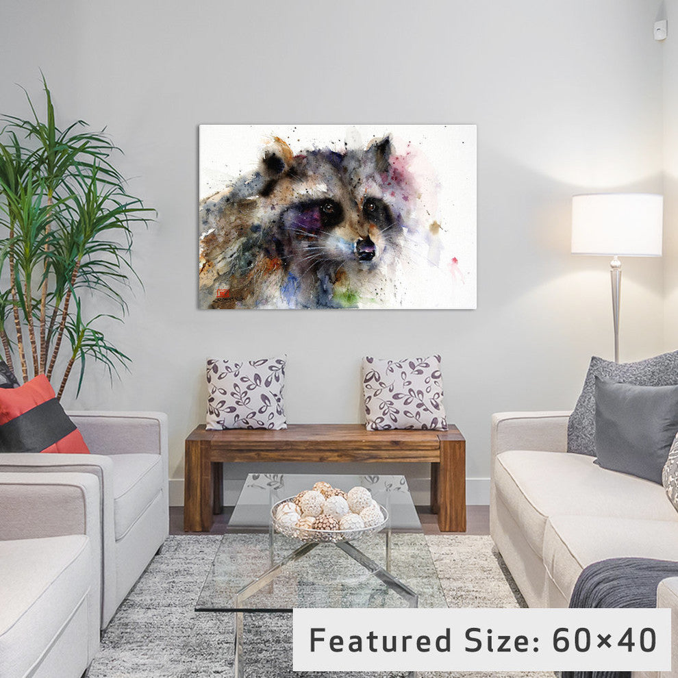 "Raccoon" by Dean Crouser, 26x18x1.5