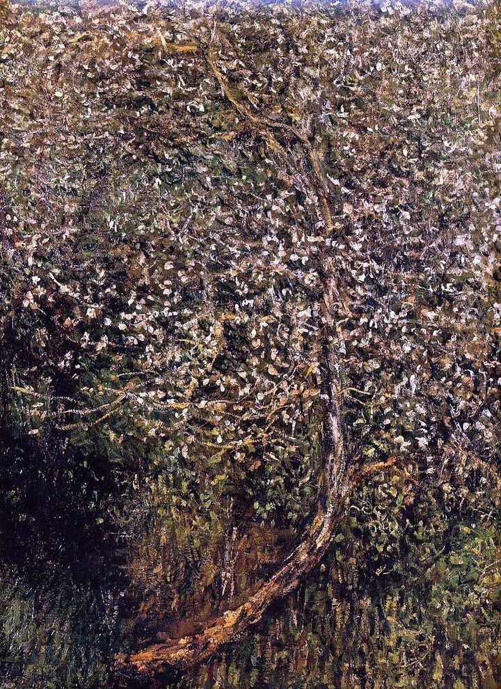 Claude Oscar Monet Apple Trees in Blossom by the Water Wall Decal