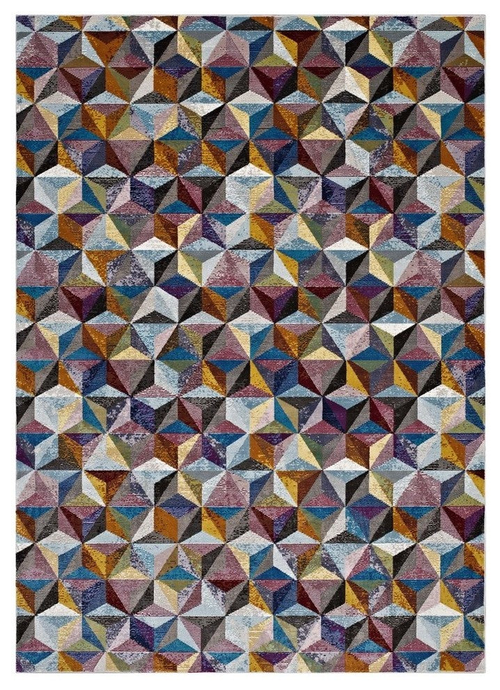 Arisa Geometric Hexagon Mosaic 8x10 Area Rug