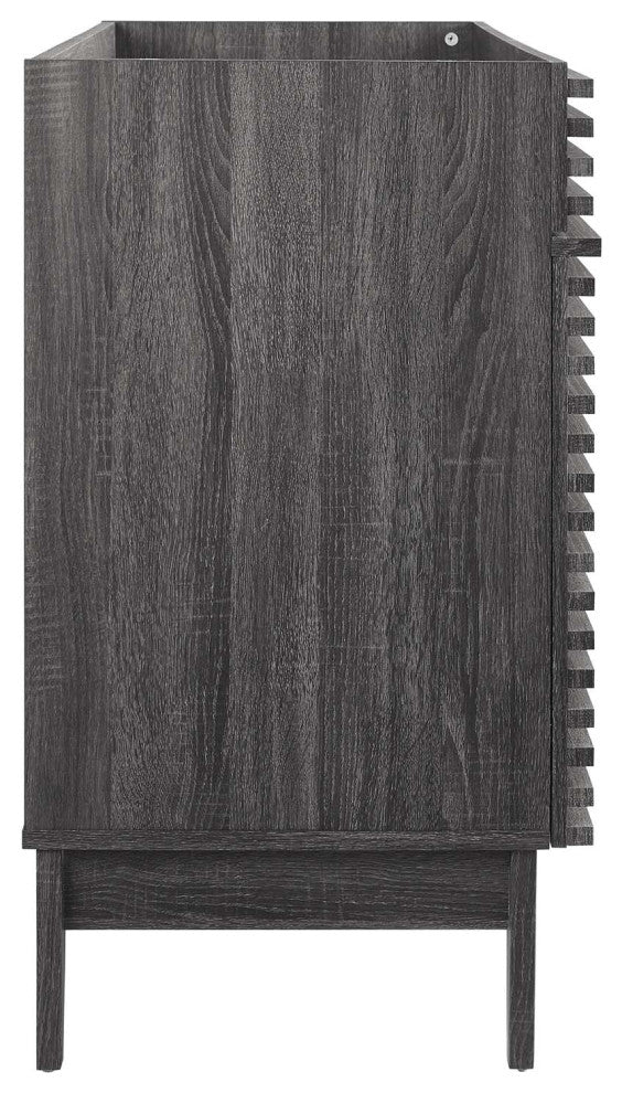 Render 48" Double Bathroom Vanity Cabinet, Charcoal