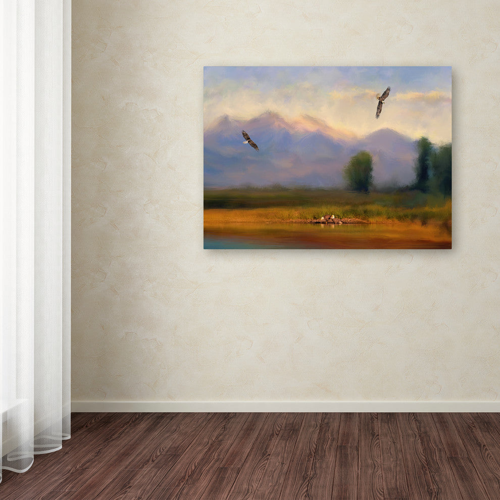 Jai Johnson 'Where Eagles Play' Canvas Art, 47 x 35