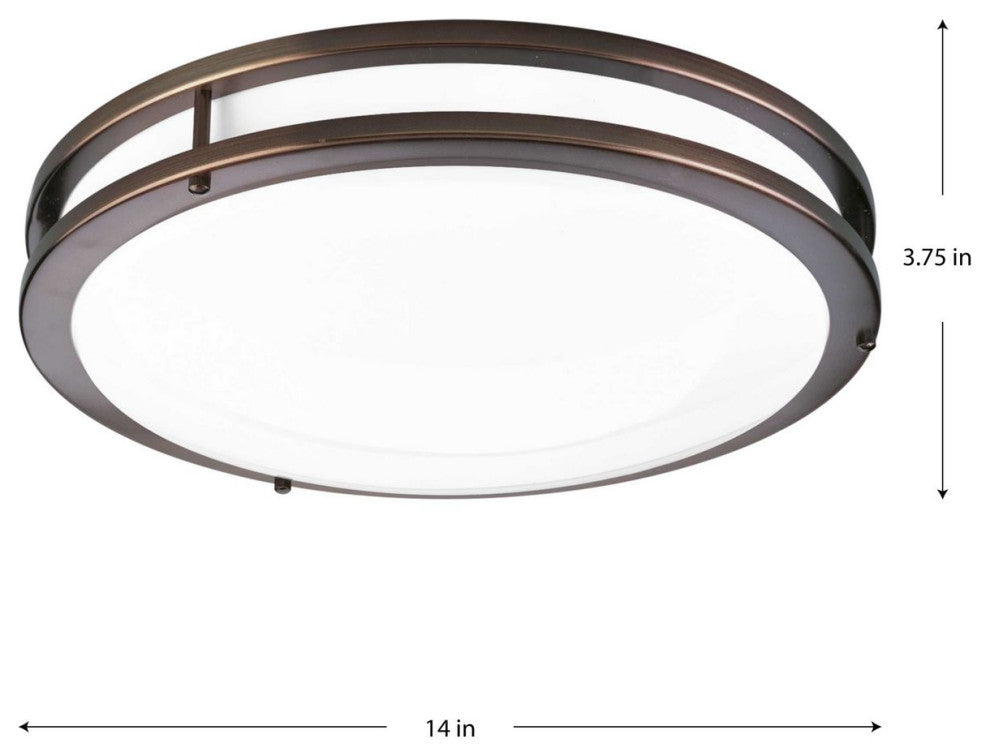 1-Light LED CTC With DC LED Module, Urban Bronze