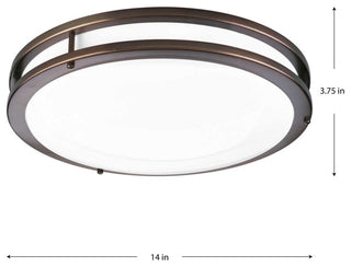 1-Light LED CTC With DC LED Module, Urban Bronze