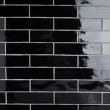 Chester Ceramic Wall Tile, Nero