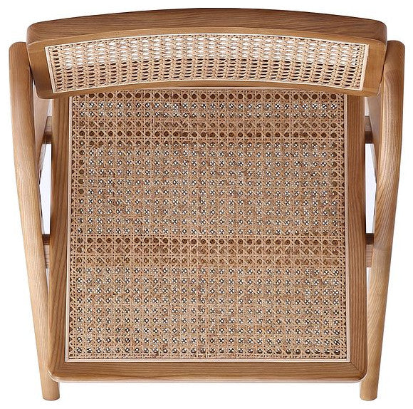 Manhattan Comfort Lambinet Dining Folding Chair, Nature, Set of 2