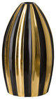 Lux Vase, Black And Gold
