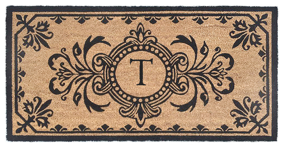 Dwell Vine Outdoor Mat Black T 1'8"x3'4"