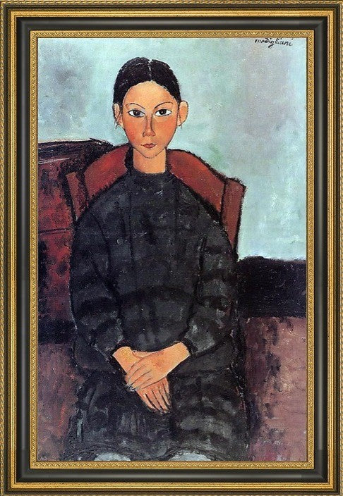Amedeo Modigliani Young Girl Black Apron