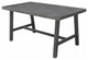 Dark Grey Dining Table With Leg Support
