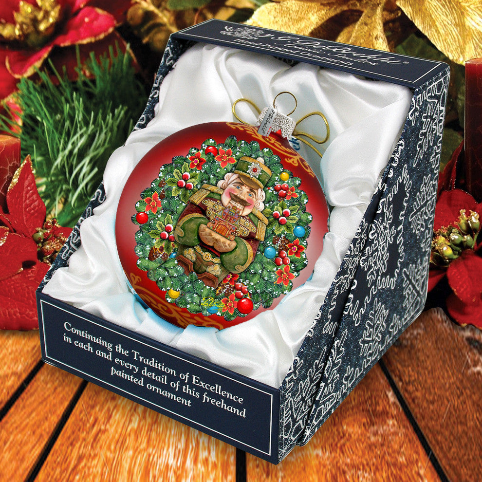 The Gift of Giving a Nutcracker Story Glass Ornament Limited Edition