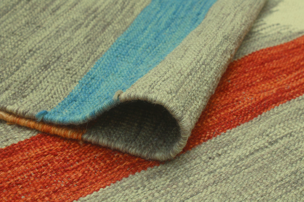 Winchester Kilim Clyve Grey Rug