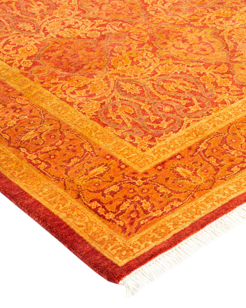Mogul, One-of-a-Kind Hand-Knotted Area Rug Orange, 3'0"x9'0"