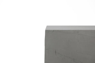 Colorado 18" Square Concrete Side Table, Space Grey