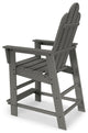 Polywood Long Island Counter Chair, Black