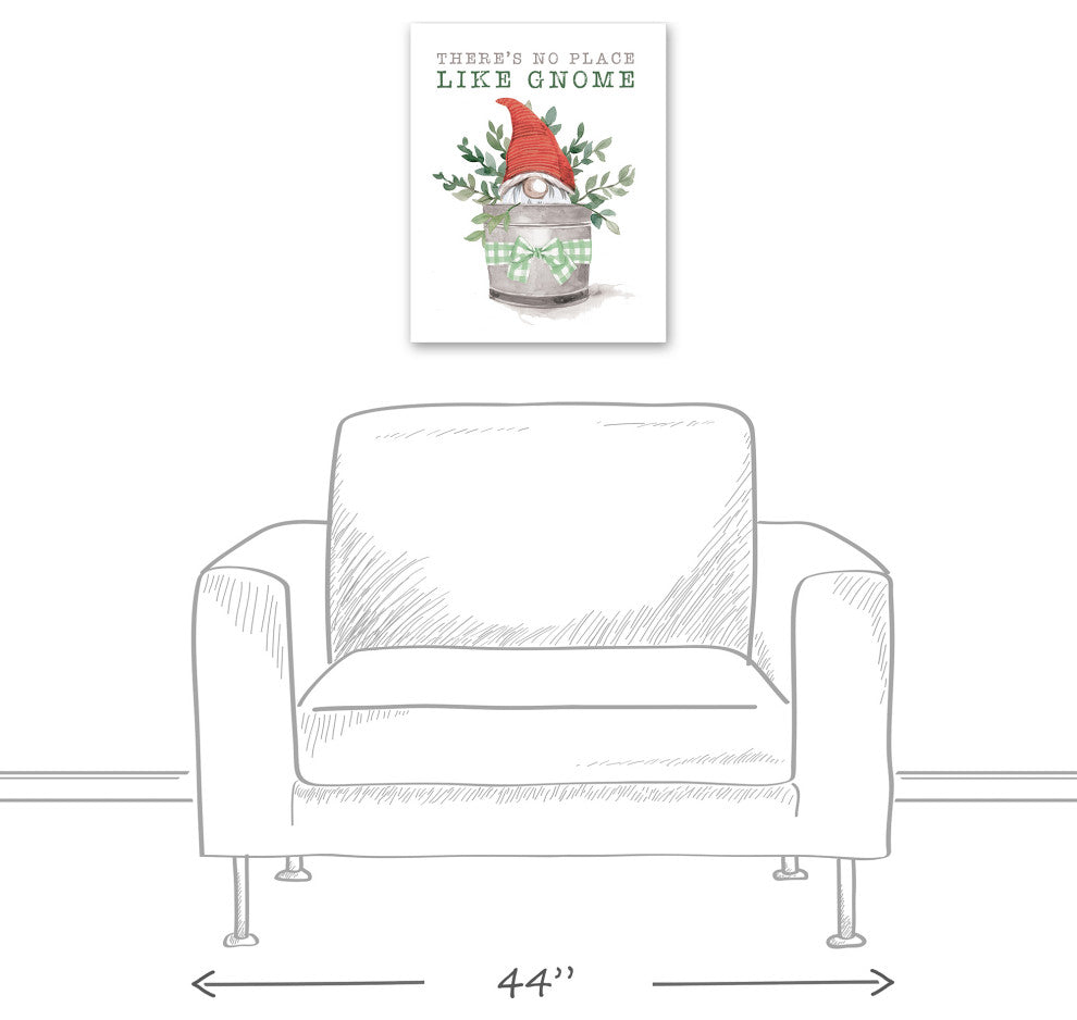 Gnome Bucket 3 16x20 Canvas Wall Art