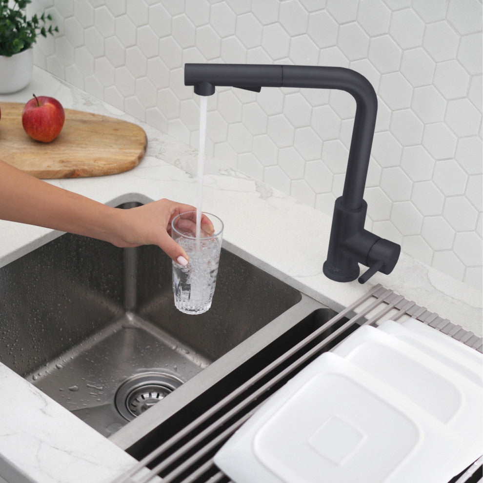 K130NK147N Single Handle Pull Down Kitchen Faucet With Cold Water Tap