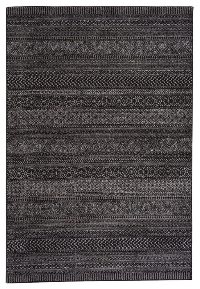 Capel Channel Coal 4742_395 Machine Woven Rugs - 9' 2" X 12' 5" Rectangle