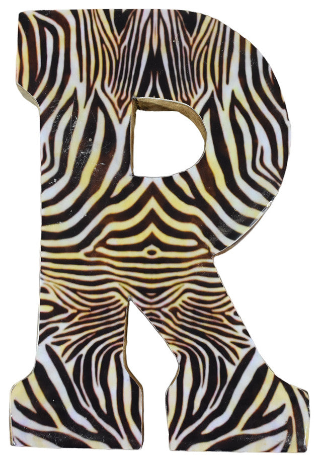 Handmade Eco-Friendly Wall Decor "S" Alphabet Letter Block, 1.3x7.8x4