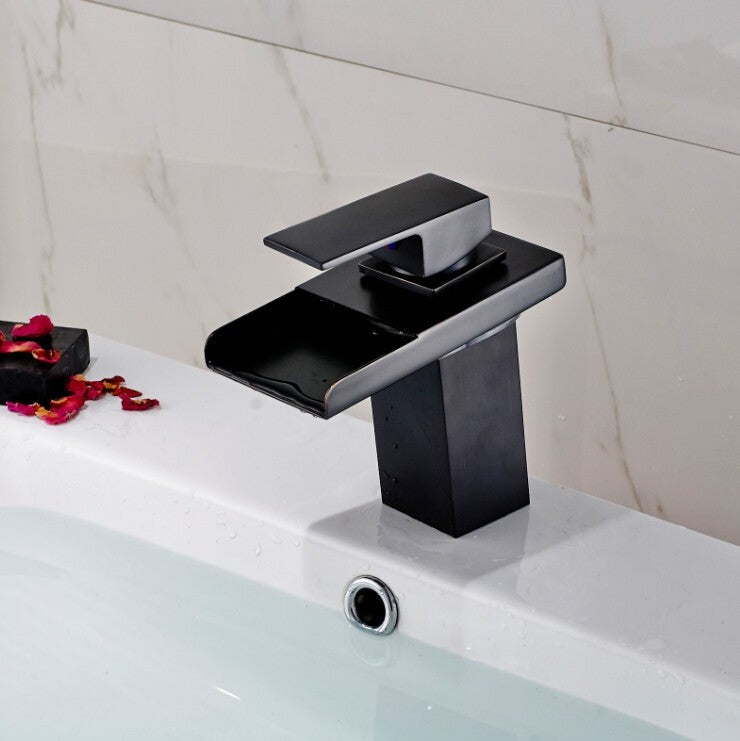 Quebec Oil Rubbed Bronze Deck Mounted Faucet.