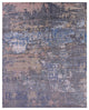 8' 0" X 10' 3" Abstract Handmade Wool & Silk Rug - Q15542