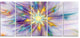 Large Exotic Colorful Flower, Floral Canvas Art Print, 60"x28", 5 Panels