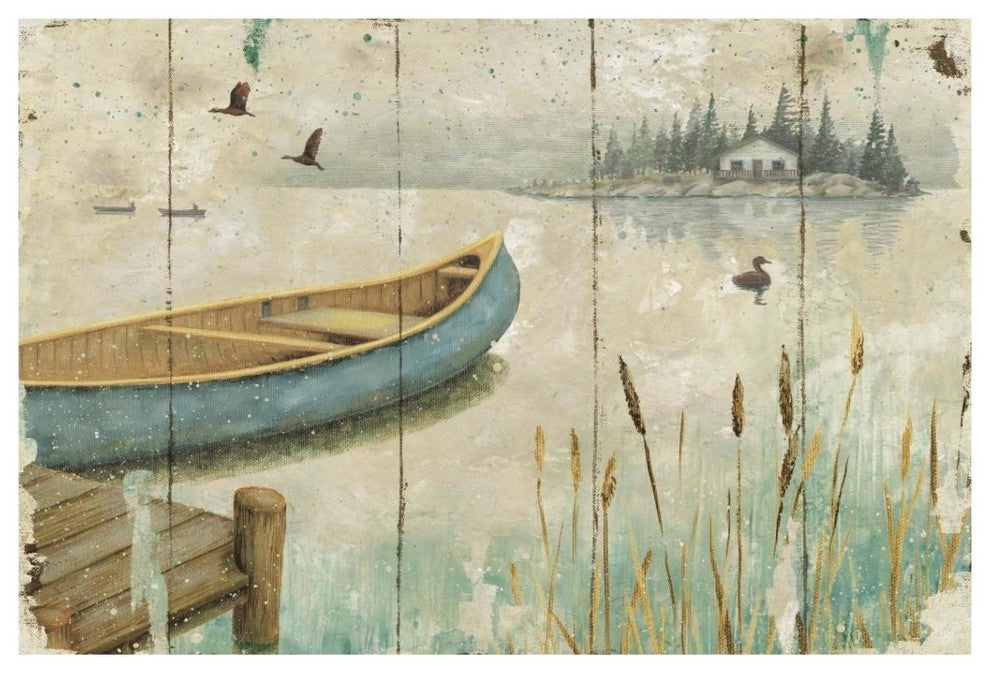 "Waterside V" Digital Paper Print by Daphne Brissonnet, 38"x26"