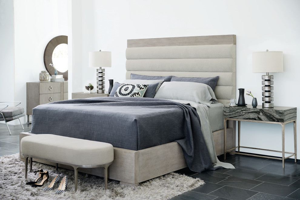 Bernhardt Linea Upholstered Channel Bed, Queen