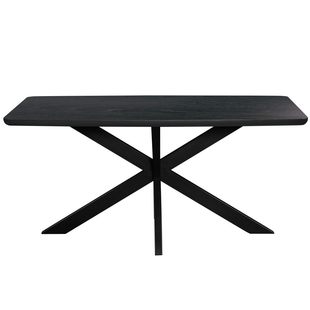 LeisureMod Lawrence 7-Piece Dining Set With Chairs and Dining Table, Magenta