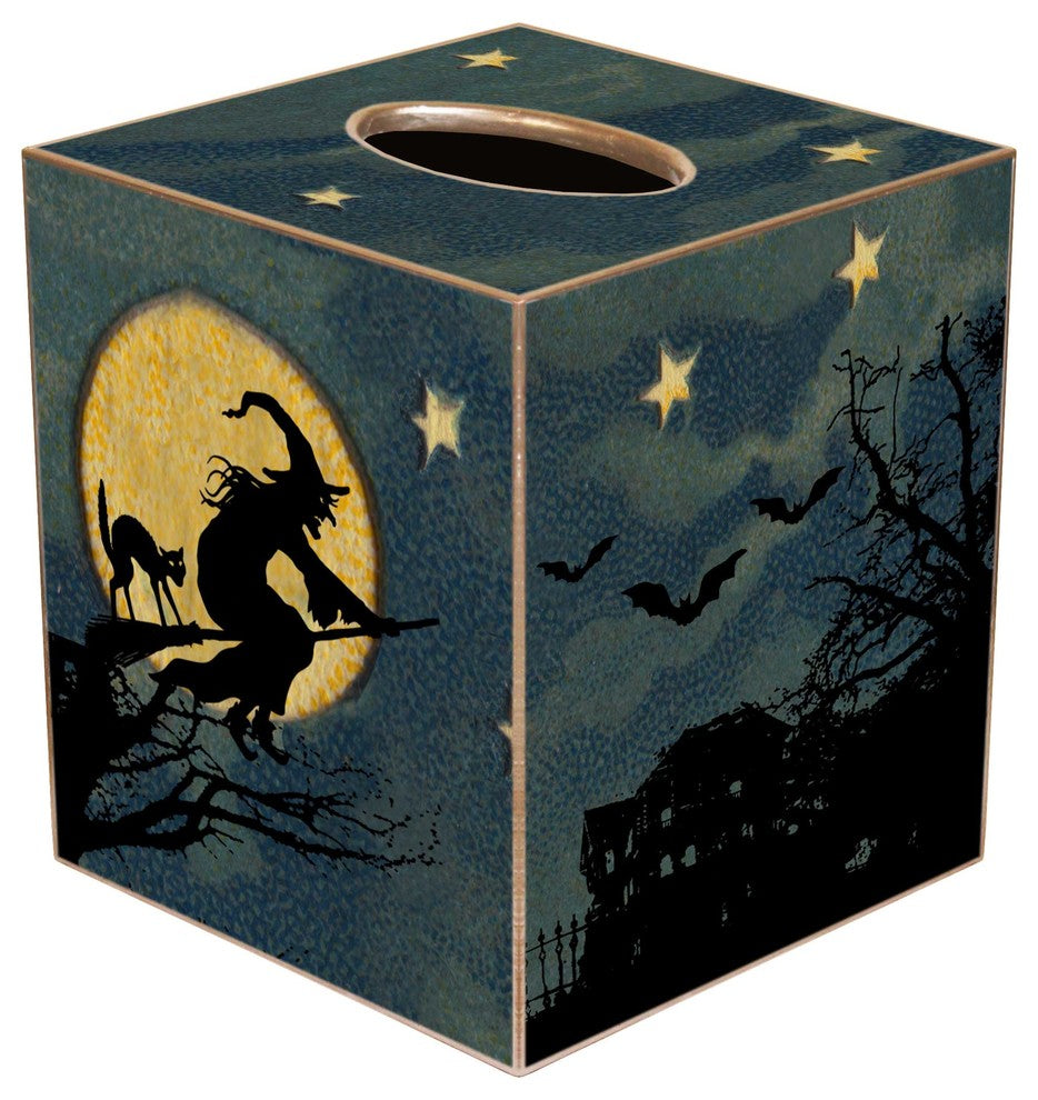 TB1597 -  Halloween Scene Tissue box Cover