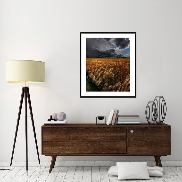 "Strohgaeu" Framed Digital Print by Franz Schumacher, 37x44"