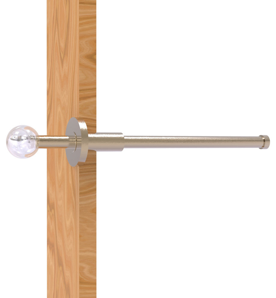 Clearview Retractable Pullout Garment Rod, Antique Pewter