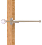 Clearview Retractable Pullout Garment Rod, Antique Pewter