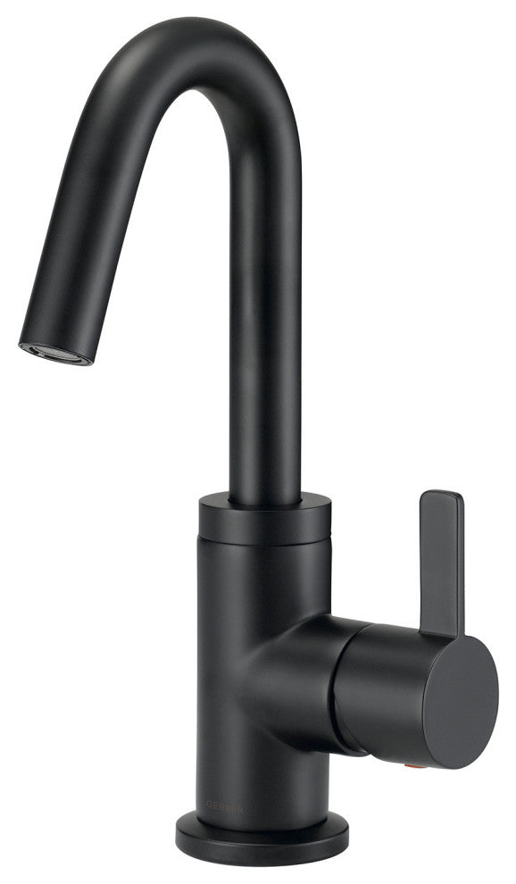 Amalfi Single Handle Lavatory Faucet, Satin Black