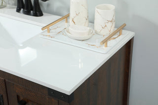Home Living 19" Farmhouse Expresso-Light Bathroom Vanity