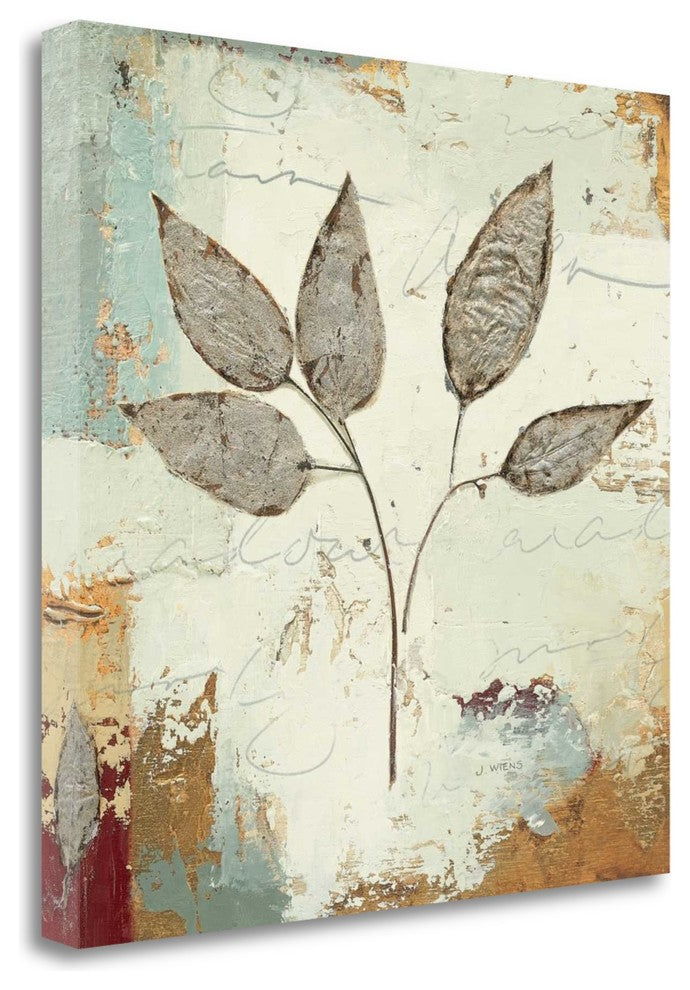 "Silver Leaves III" By James Wiens, Giclee Print on Gallery Wrap Canvas