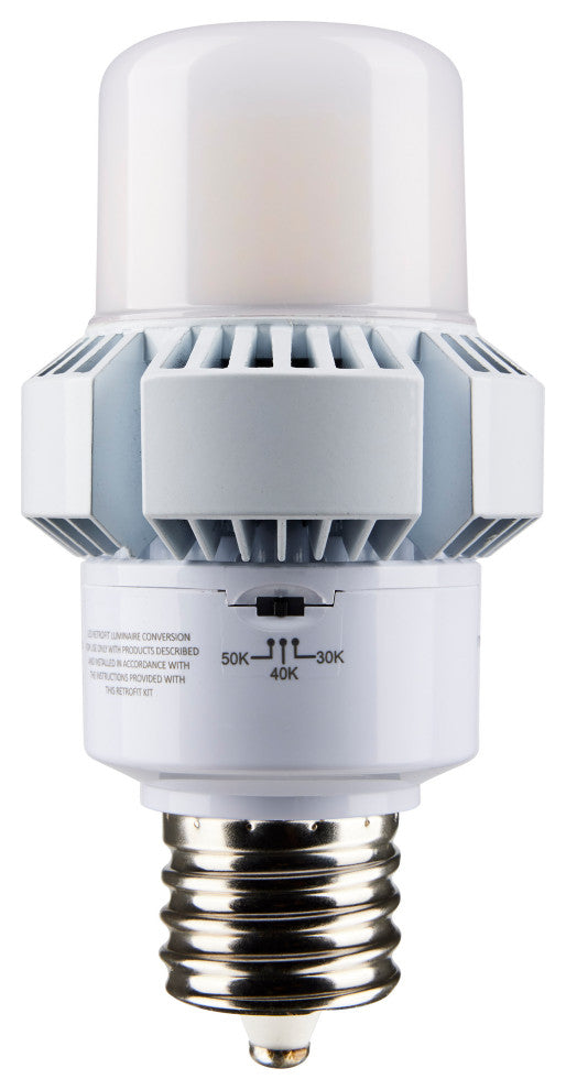 35W, A-Plus 28, LED, CCT Selectable andWage Selectable, Extended Mogul Base
