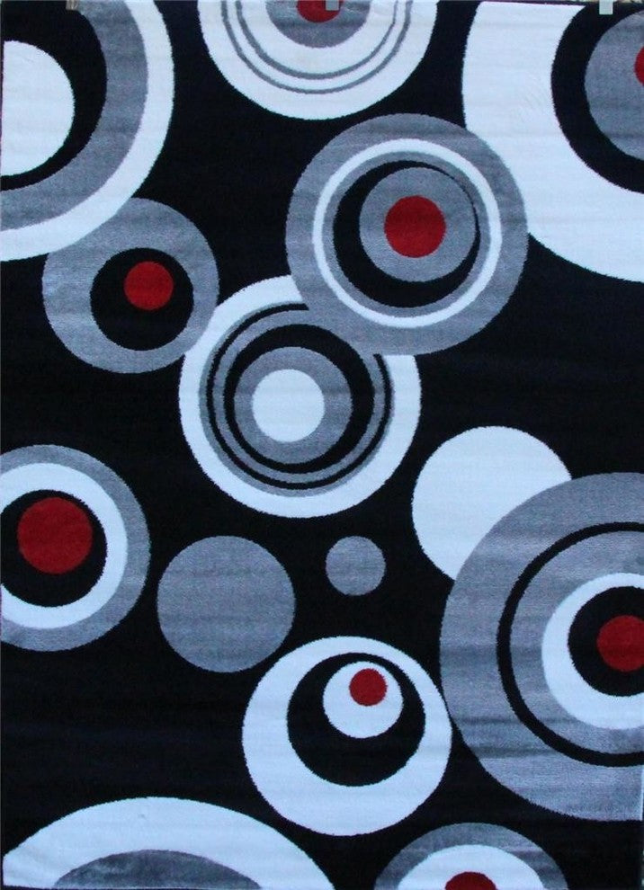 Modern 175 Rug, Black, 7'10"x10'6"