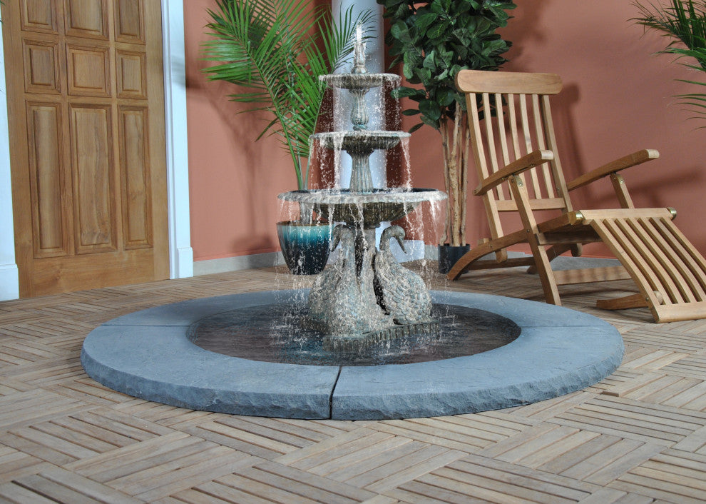Bronze Swans Fountain