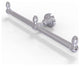 Dottingham 2 Arm Guest Towel Holder, Polished Chrome