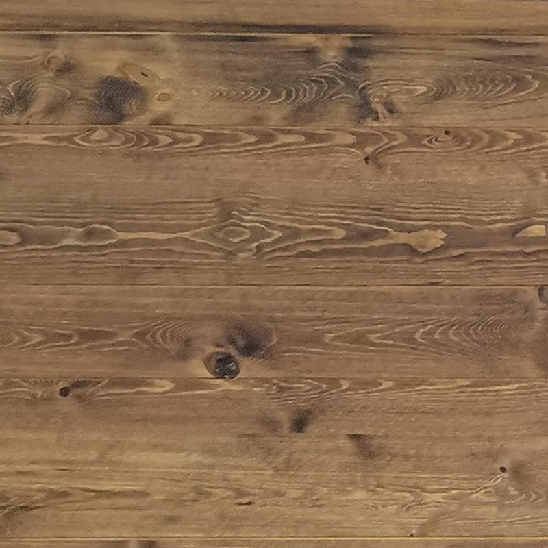 HERCULES 9' x 40" Rectangular Solid Pine Farm Table with X Legs, Antique Rustic