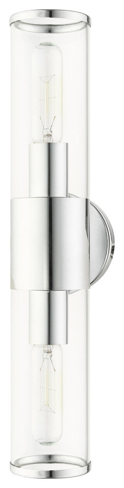 Polished Chrome Nautical, Contemporary, Urban, Industrial Vanity Sconce