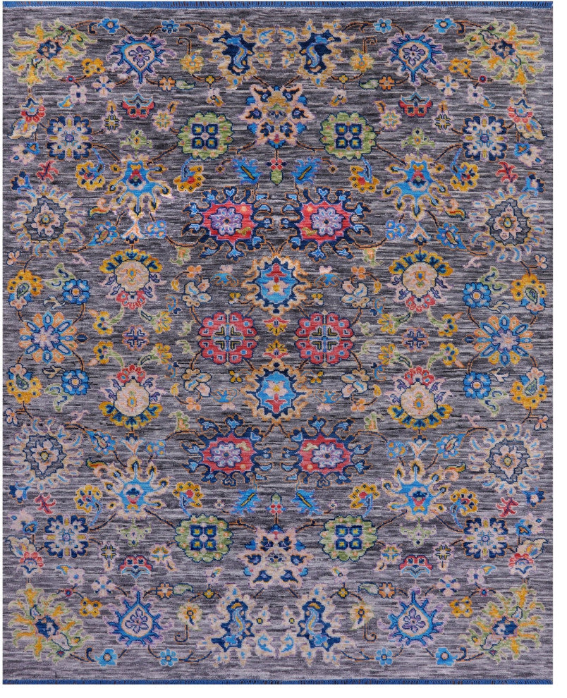 Turkish Oushak Handmade Wool Rug 8' 4" X 10' 0" - Q15618